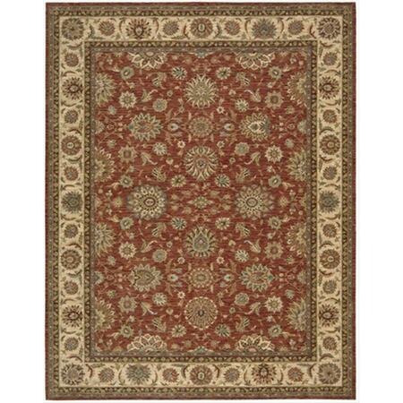 NOURISON Living Treasures Area Rug Collection Rust 8 Ft 3 In. X 11 Ft 3 In. Rectangle 99446677037